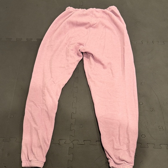 Aviator Nation Pink Sweatpants with Rainbow Heart - Picture 7 of 8